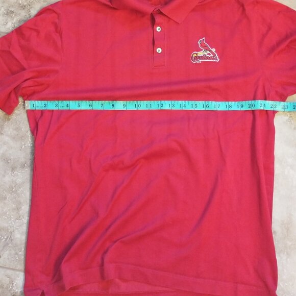 Nike Tiger Woods Collection St Louis Cardinals Red Short Sleeve Polo Shirt Large - Picture 9 of 11